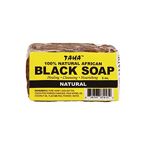 Taha African Black Soap 100% Natural - Pack of 1