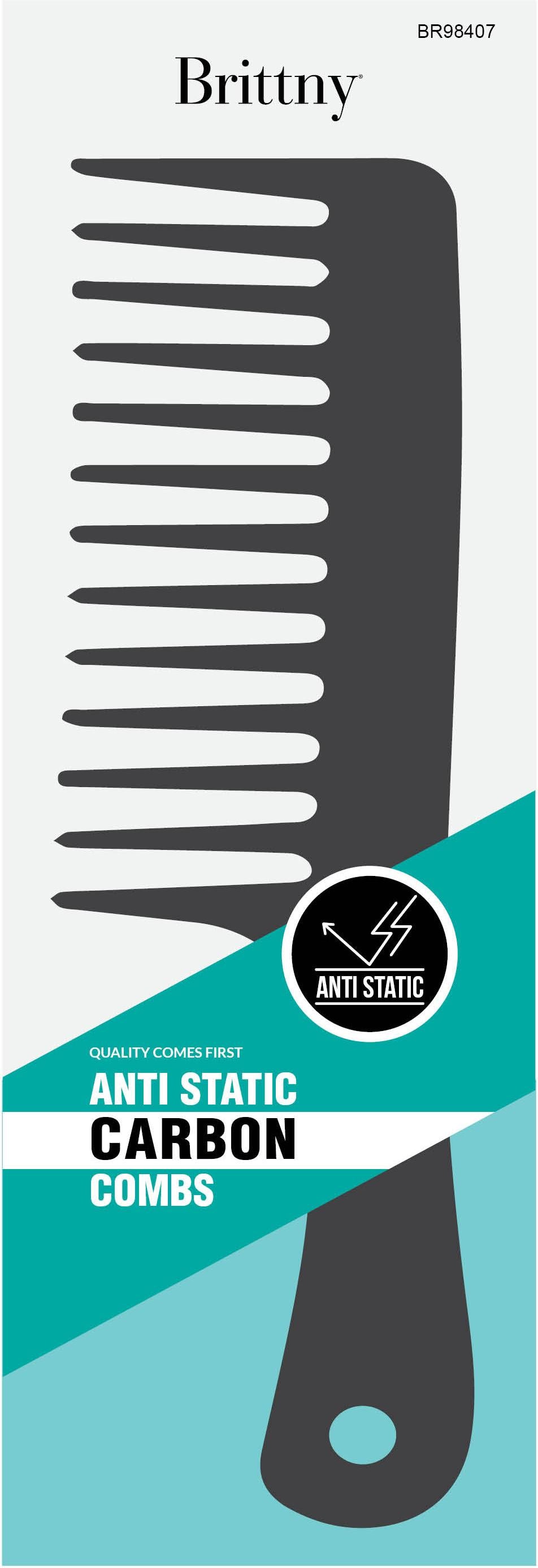 Brittny Anti Static Carbon Bone Rake Comb