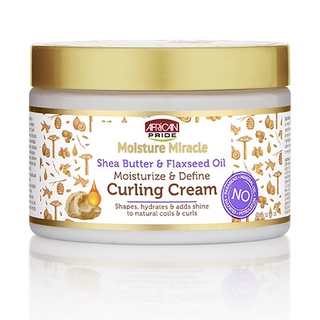African Pride Curling Cream SheaButter & Flaxseed 12 Oz