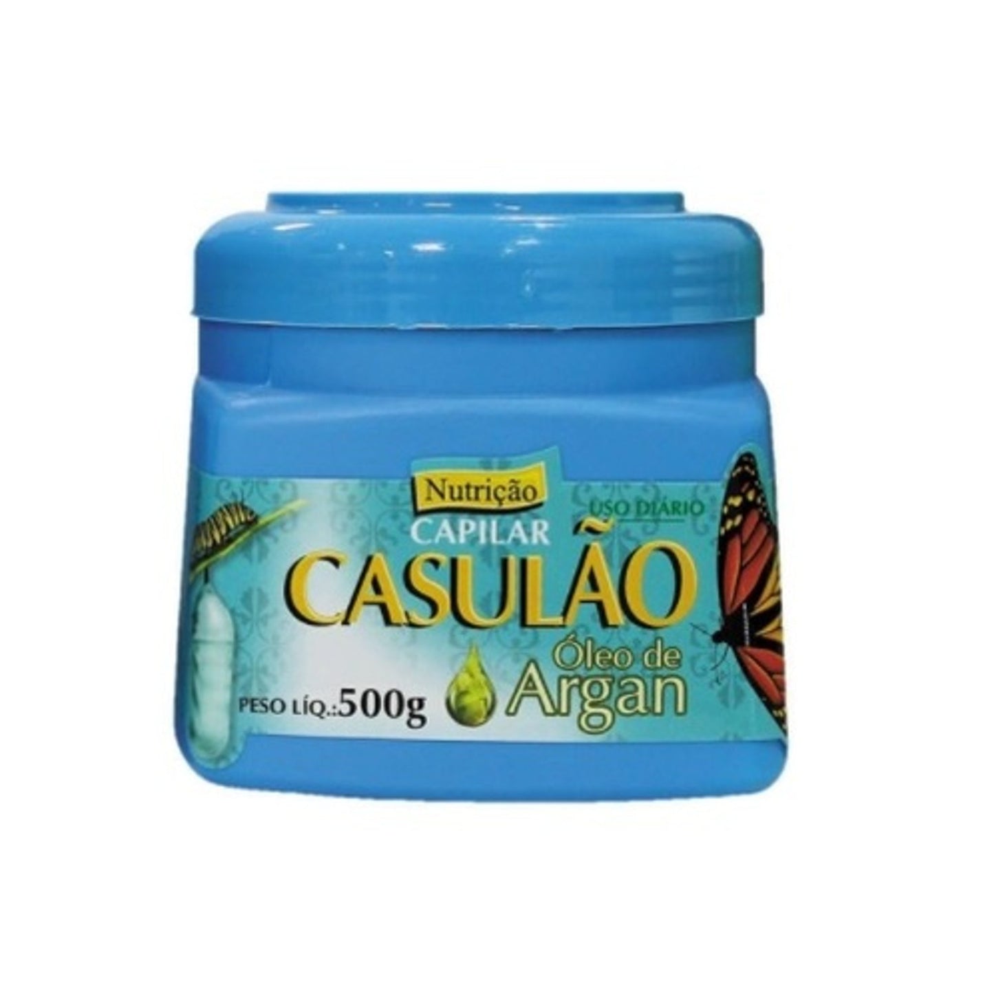 Casulão Bicho Da Seda Creme Para Pentear 500g