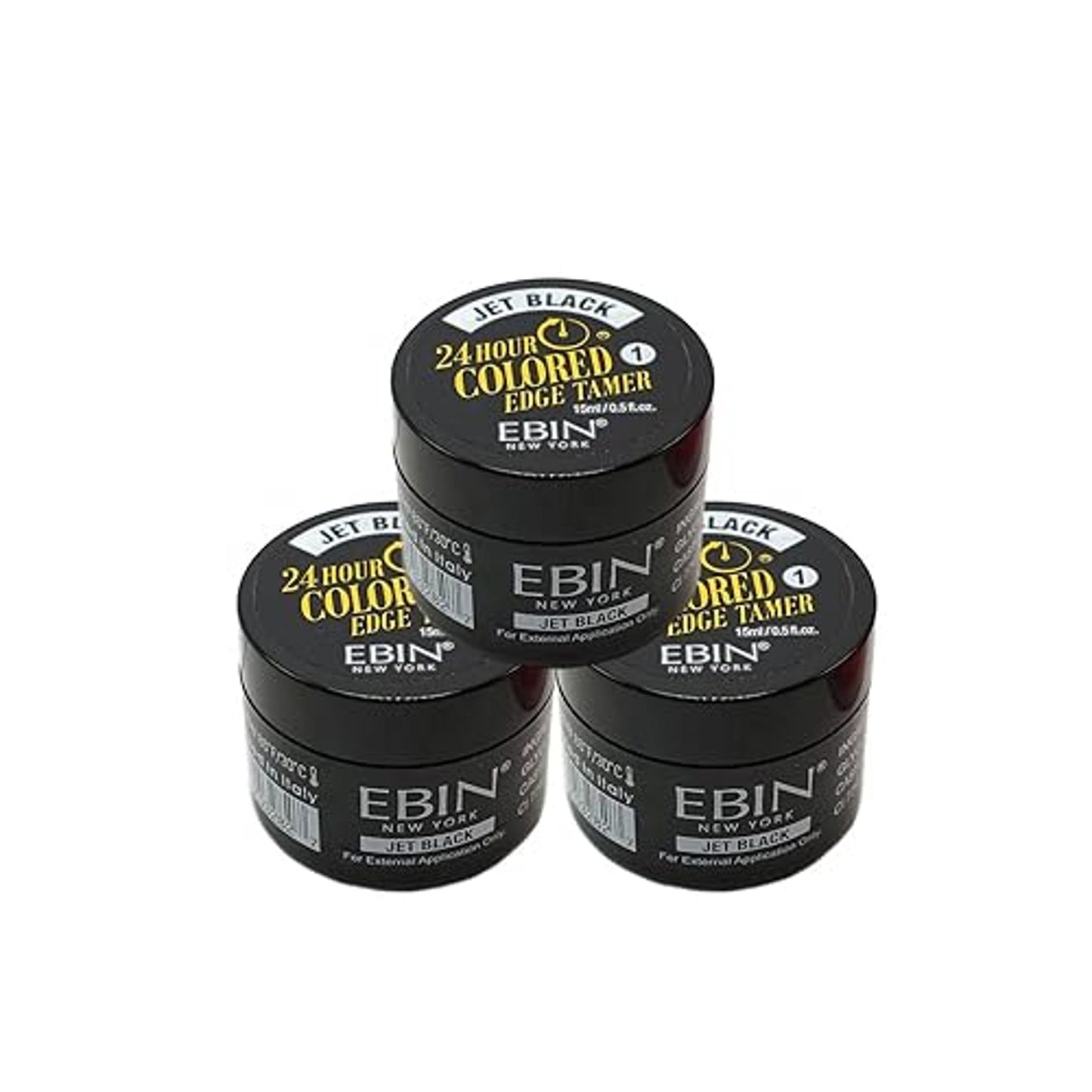 Ebin 24 Hour Colored Edge Tamer Jet Black
