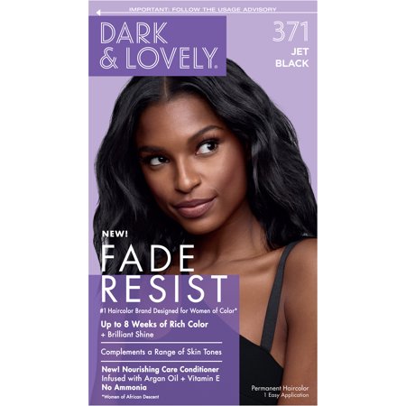 Dark Lovely Fade Resist Hair Color 371 Jet Black