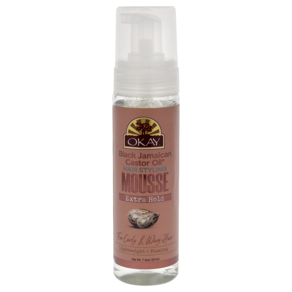 Okay Black Jamaican Castor Oil Hair Mousse, 7.5 Oz