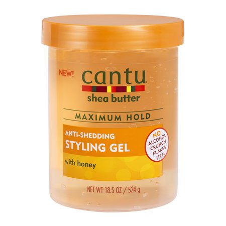 Cantu Anti-Shedding Styling Gel with Honey, 18.5 Oz