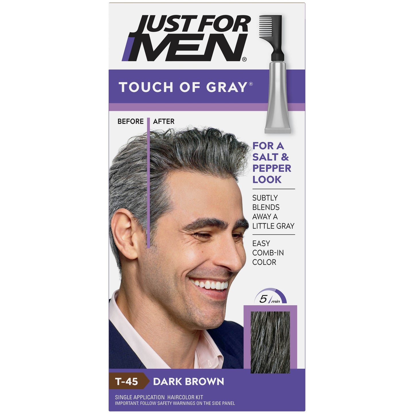 Gewoon Mijn Stijl Touch of Gray Hair Color, Dark Brown 1.4