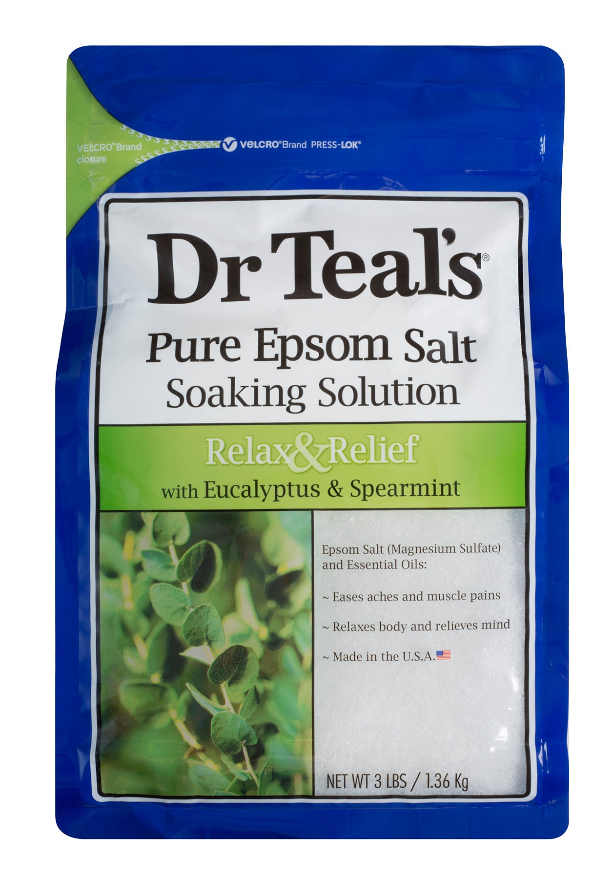Dr. Teal's Epsom Salt 3lb - Relax & Relief Eucalyptus Spearmint