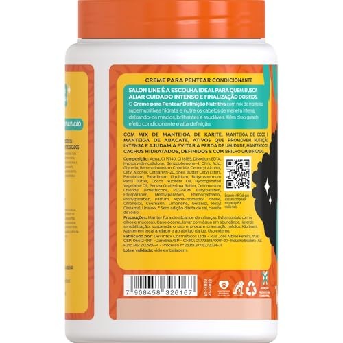 Salon Line Combing Cream Nutritional Butter 5.88 Oz Pack of 6