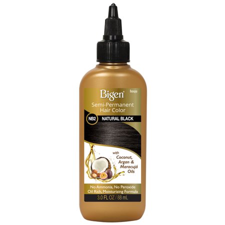 Bigenzo Natural Black Semi-Permanent Haircolor 3 Oz Pack of 6