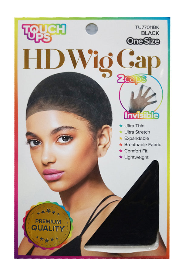 HD Wig Cap 2 Caps, Black #TU77011BK - Dz