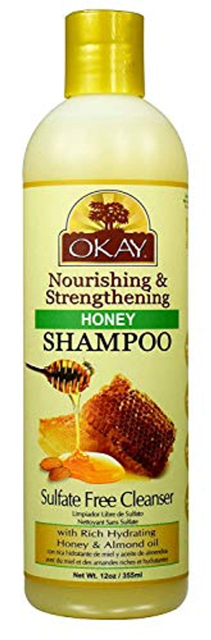 Okay Pure Naturals Nourishing & Strengthening Shampoo, 12 Oz