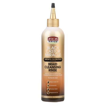African Pride Black Castor Oil Miracle Braid & Scalp Rinse