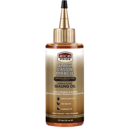 African Pride Black Castor Miracle Sealing Oil 6oz