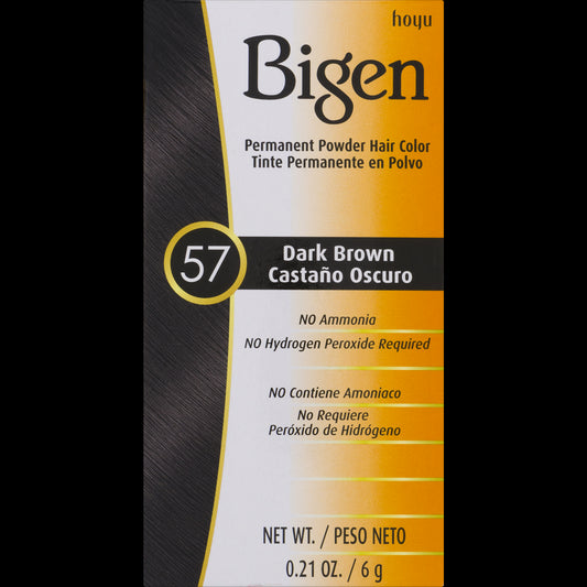Bigen Permanent Powder Hair Color 57 Dark Brown