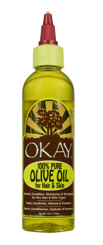 OKAY 100% Pure Olive Oil 4 Oz 118 mL