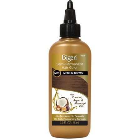 Bigen Medium Brown Semi Permanent Hair Color, 3 Oz