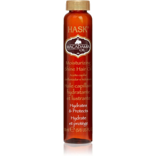 Hask Macadamia Moisturizing Oil 18 ml for Shiny Soft Hair