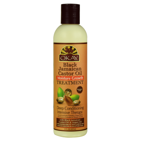 OKAY Pure Naturals Black Jamaican Castor Oil 8 Fl Oz