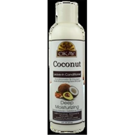 OKAY Coconut Leave-In Conditioner, 237 mL, Deep Moisturizing