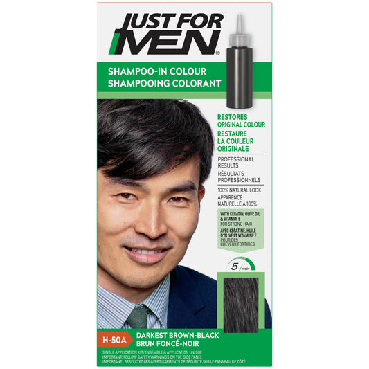 Just For Men Shampoo-in Color, Darkest Brown-Black, 1oz
