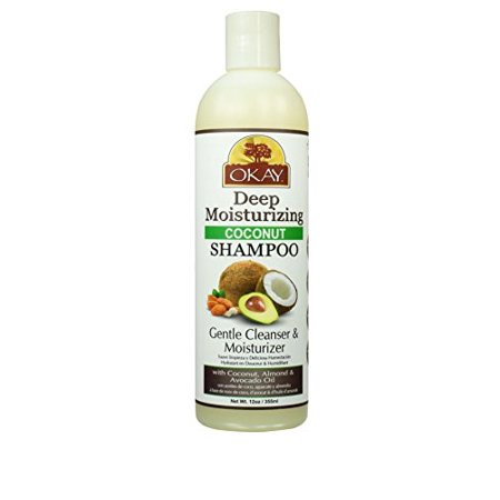 Okay Pure Naturals Deep Moisturizing Shampoo, Coconut 12 Oz