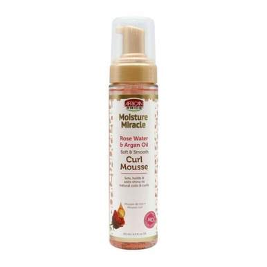 African Pride Curl Mousse Rose Water Argan Oil 8.5 Oz