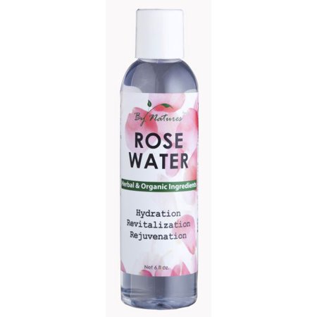 By Natures Rose Water for Face, Skin, Hair 6 Oz