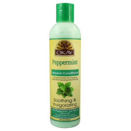 OKAY Leave-in Conditioner Peppermint, 8 Ounce