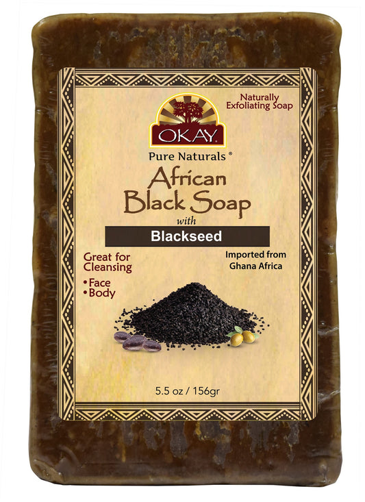OKAY African Black Soap Blackseed 5.5 Oz