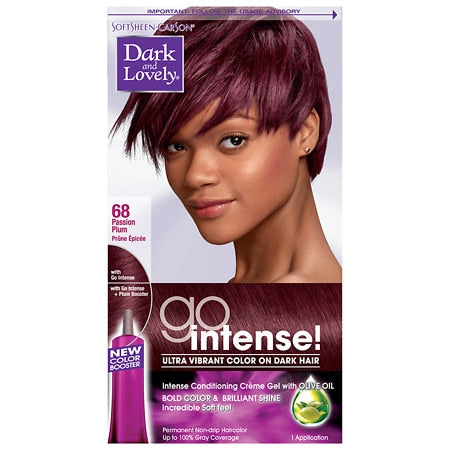 Dark and Lovely Ultra Vibrant Permanent Hair Color plum passion