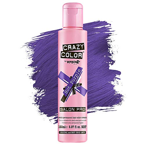 Crazy Color Hot Purple Semi Permanent Hair Color 5.07 Oz