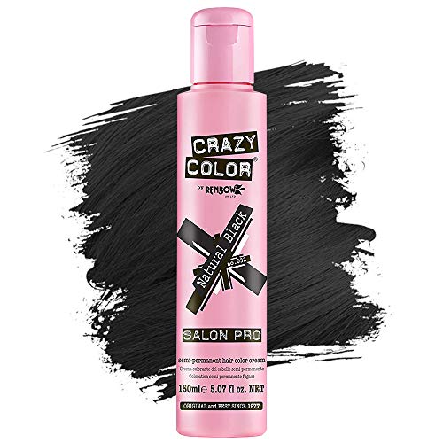 Crazy Color Salon Pro Semi Permanent Hair Color - Natural Black