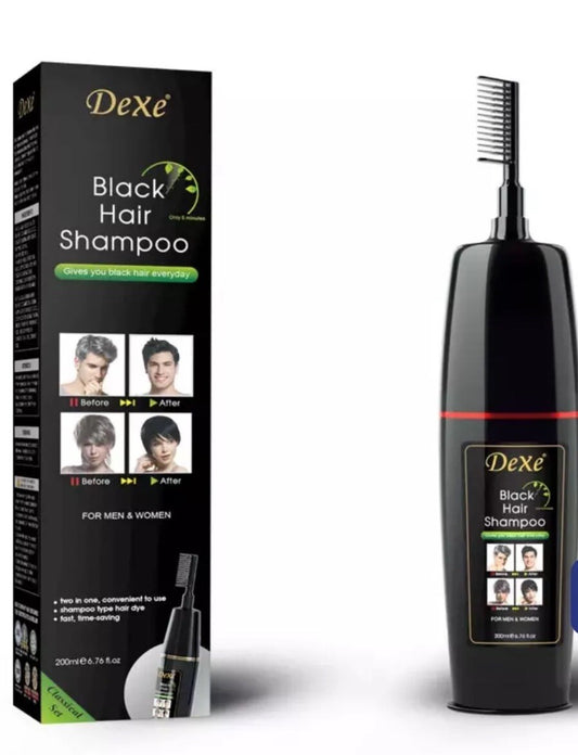 Dexe A Wash Black Permanent Hair Color Shampoo 200 Ml