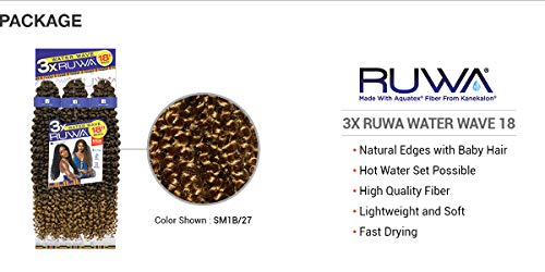 Sensationnel Braids Ruwa Water Wave 18" Braid Crochet Hair