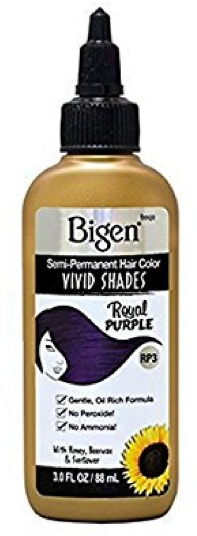 Groten Bigen Vivid Shades Semi-Permanent Hair Color Royal Purple