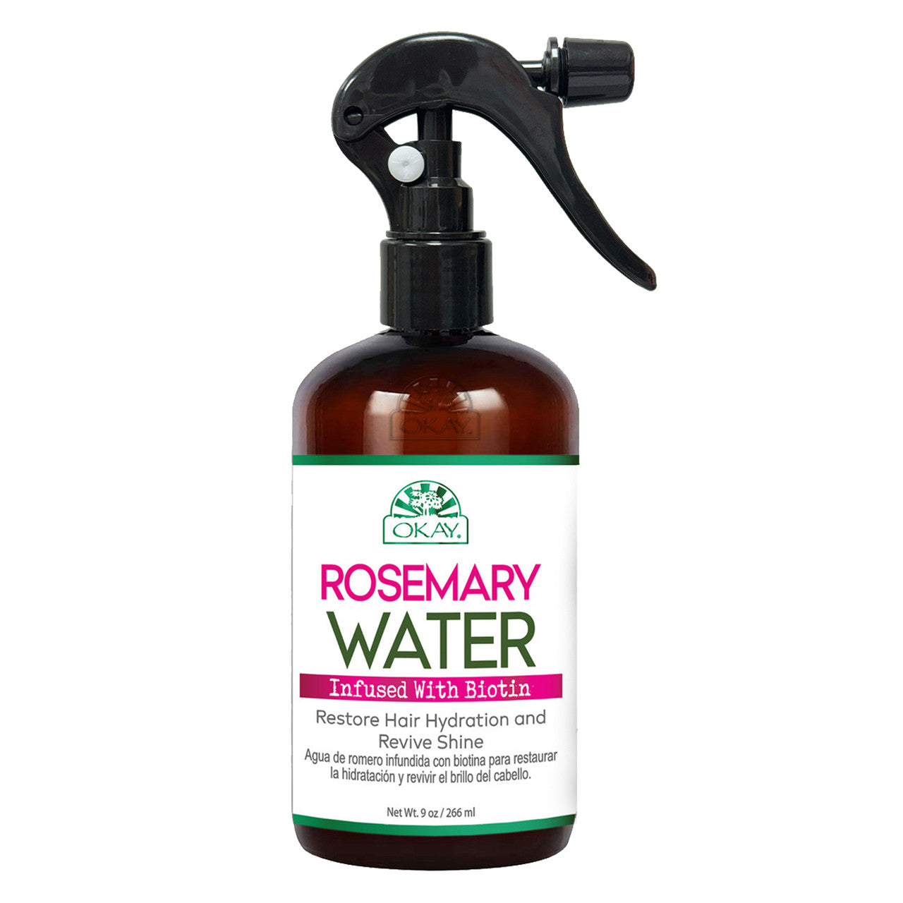 OKAY Rosemary Water Biotin Hair Spray 9oz Moisturizing