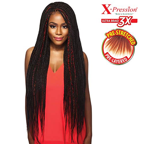 X-pression Kanekalon Pre Stretched Braid 52, 1-Pack