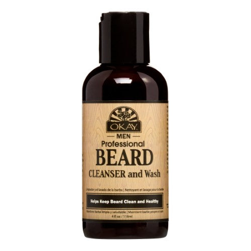OKAY Men Beard Cleanser 4 Ounce Pack of 4 Deep Cleaning