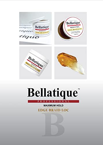 BELLATIQUE Edge Control & Braiding Gel, Maximum Hold 4 Oz