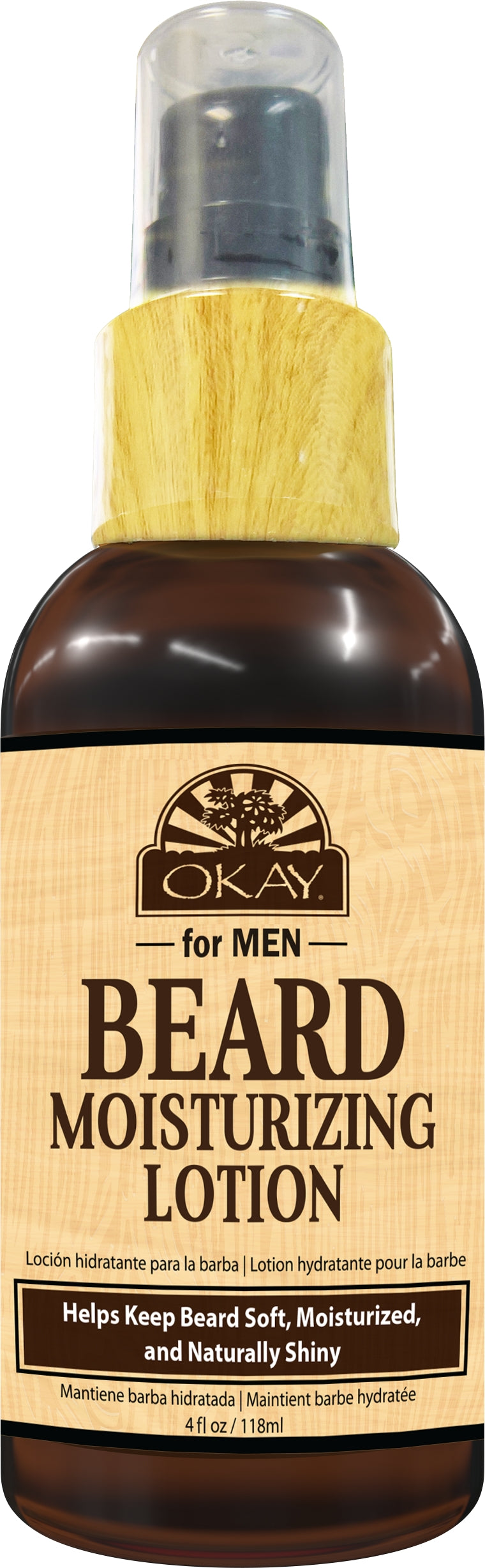 Okay Hair and Beard Moisturizing Lotion for Men - 4 Oz