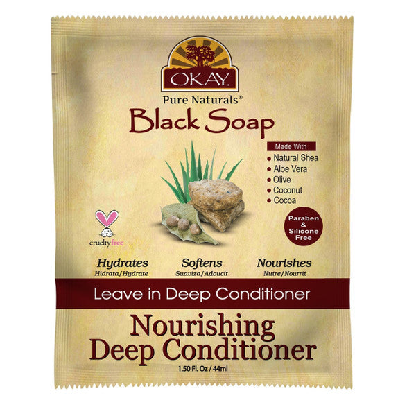 OKAY Black Soap Deep Conditioner Nourishing 1.25 Oz