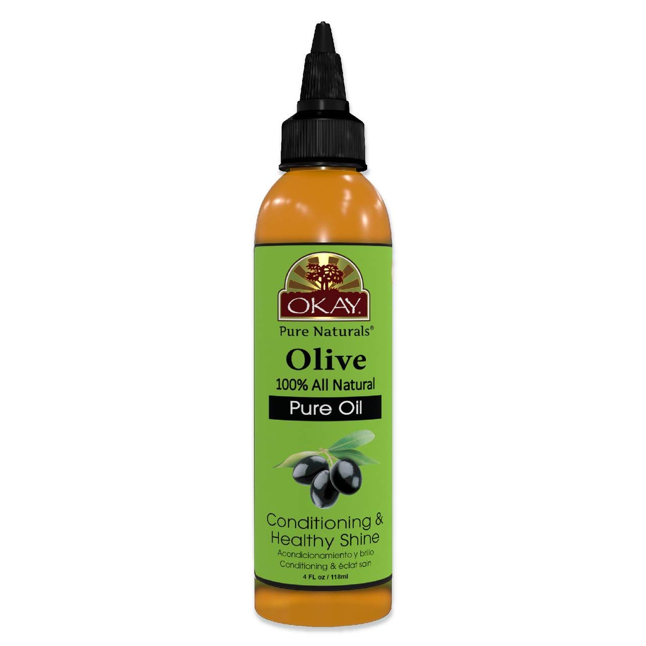 OKAY 100% Pure Olive Oil 4 Oz 118 mL