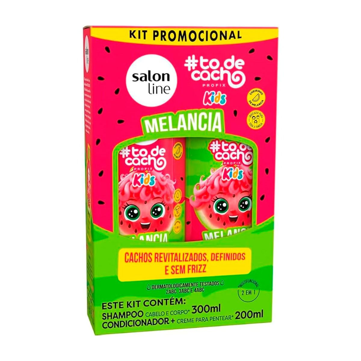 Salon Line Kids Shampoo 300ml and Conditioner 200ml Melancia