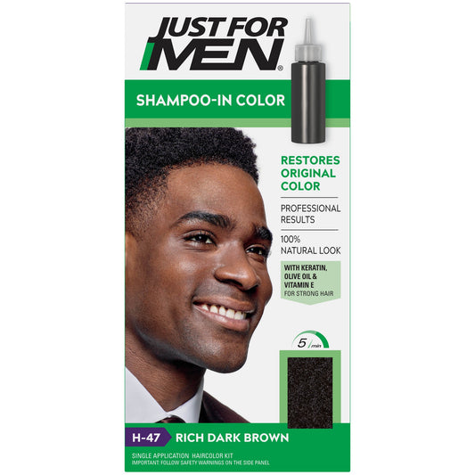 Just for Men Shampoo-in Color, Dark Brown, 1oz