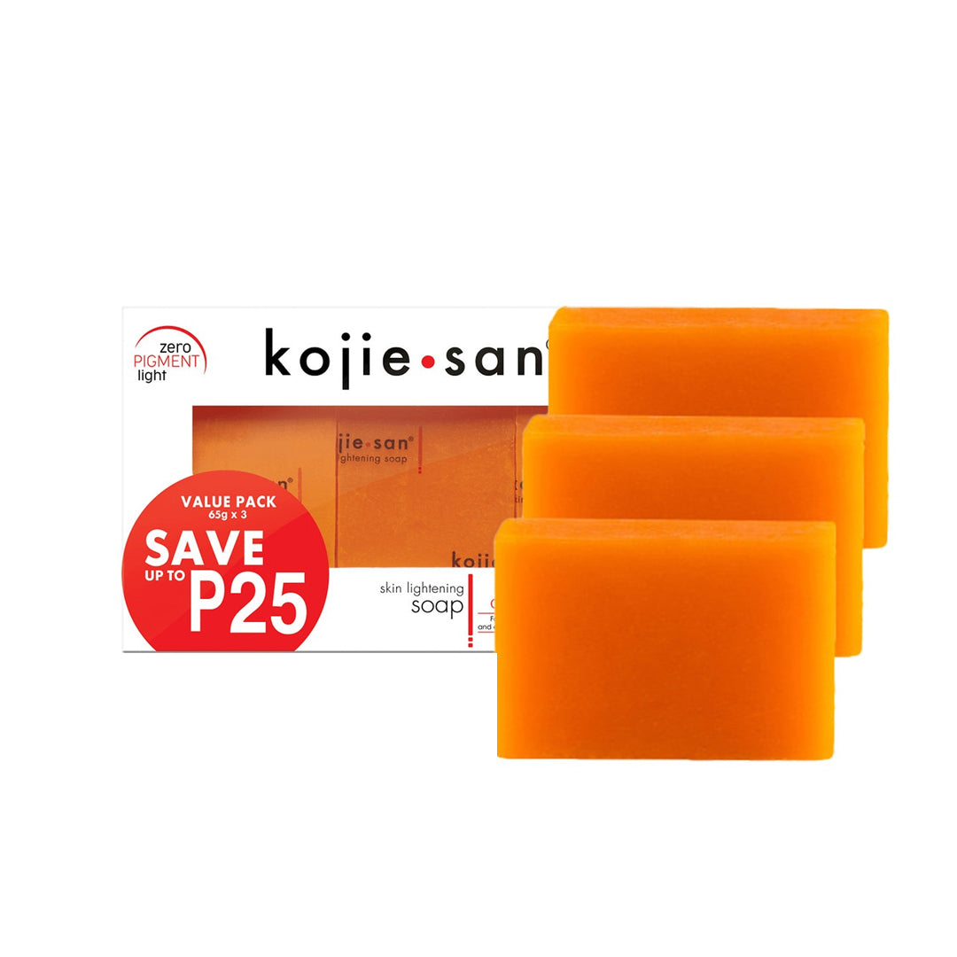 Kojie San Skin Lightening Soap, Pack of 3, 65g Each