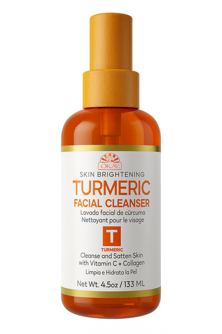OKAY Turmeric Facial Cleanser 4.5 Oz