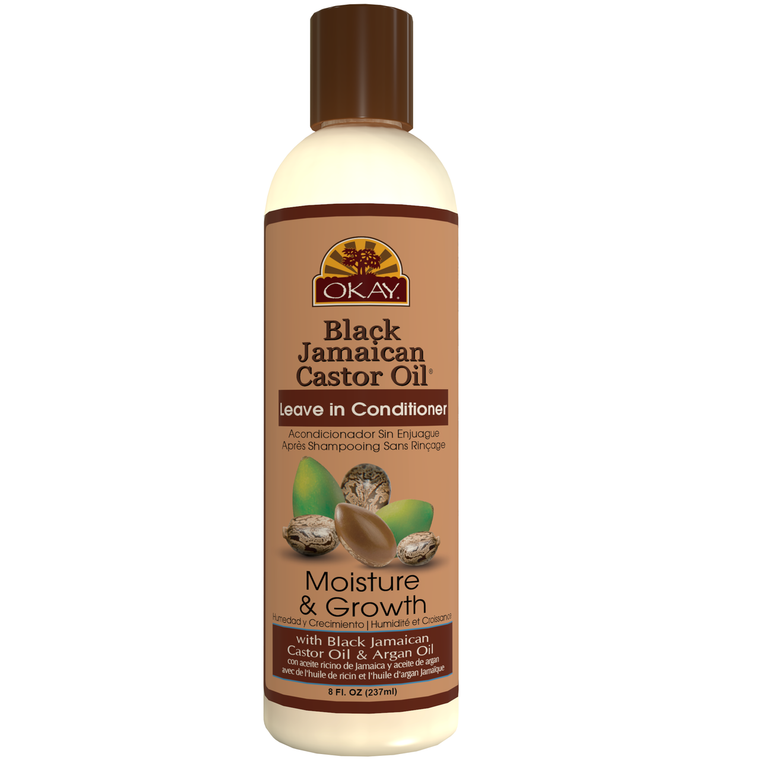 Okay Black Jamaican Castor Oil Leave-In Conditioner 8 Oz