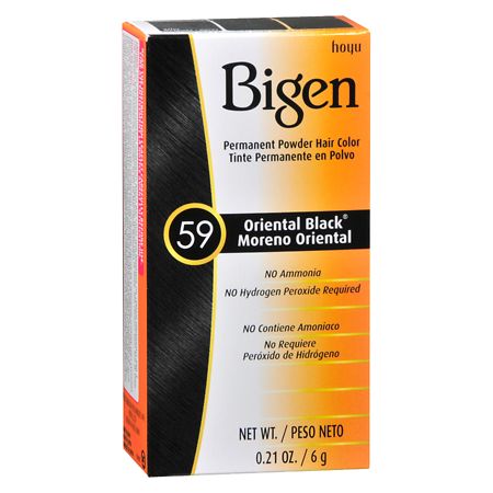 Bigen Permanent Powder Hair Color Oriental Black, 1 Ea