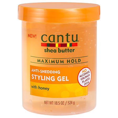 Cantu Anti-Shedding Styling Gel with Honey, 18.5 Oz