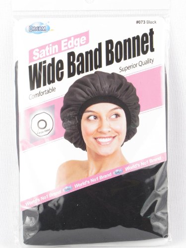 Dream Satin Wide Band Bonnet for Women, One Size