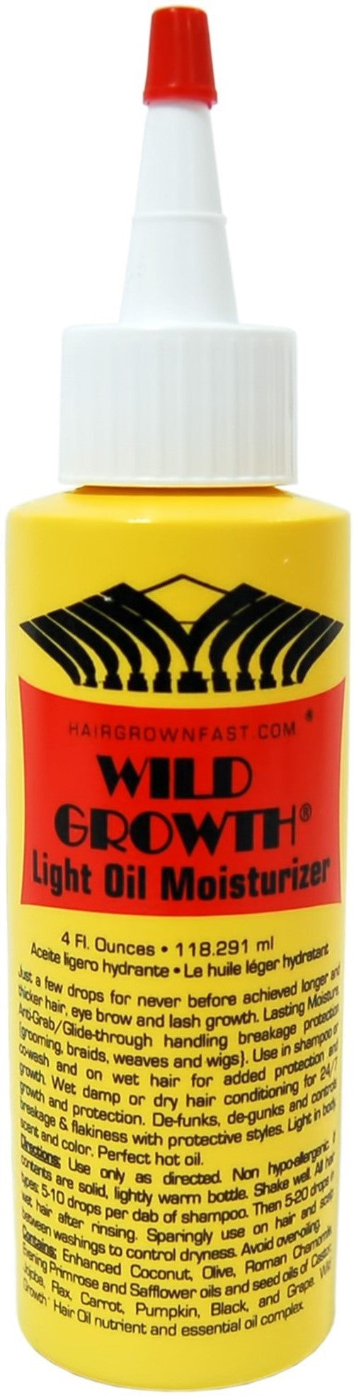 Wild Growth Light Oil Moisturizer, 4 oz